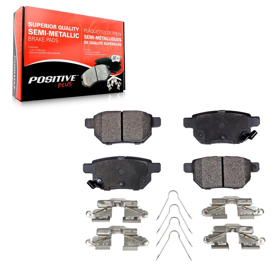Rear Semi-Metallic Disc Brake Pads PPF-D1423 For Toyota Corolla Matrix Yaris Prius Prime Pontiac iM