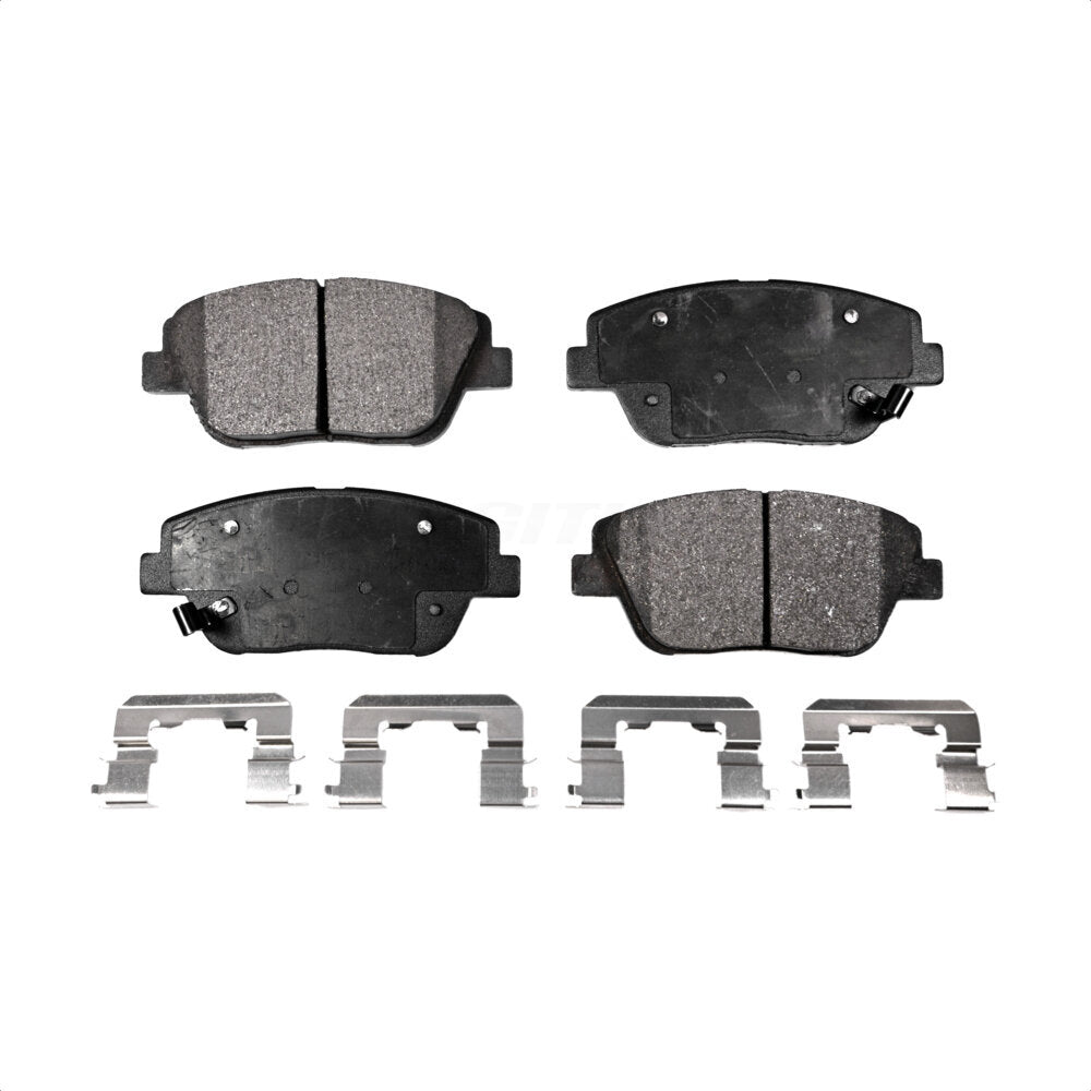 Front Semi-Metallic Disc Brake Pads PPF-D1444 For Hyundai Sonata Kia Optima by Positive Plus