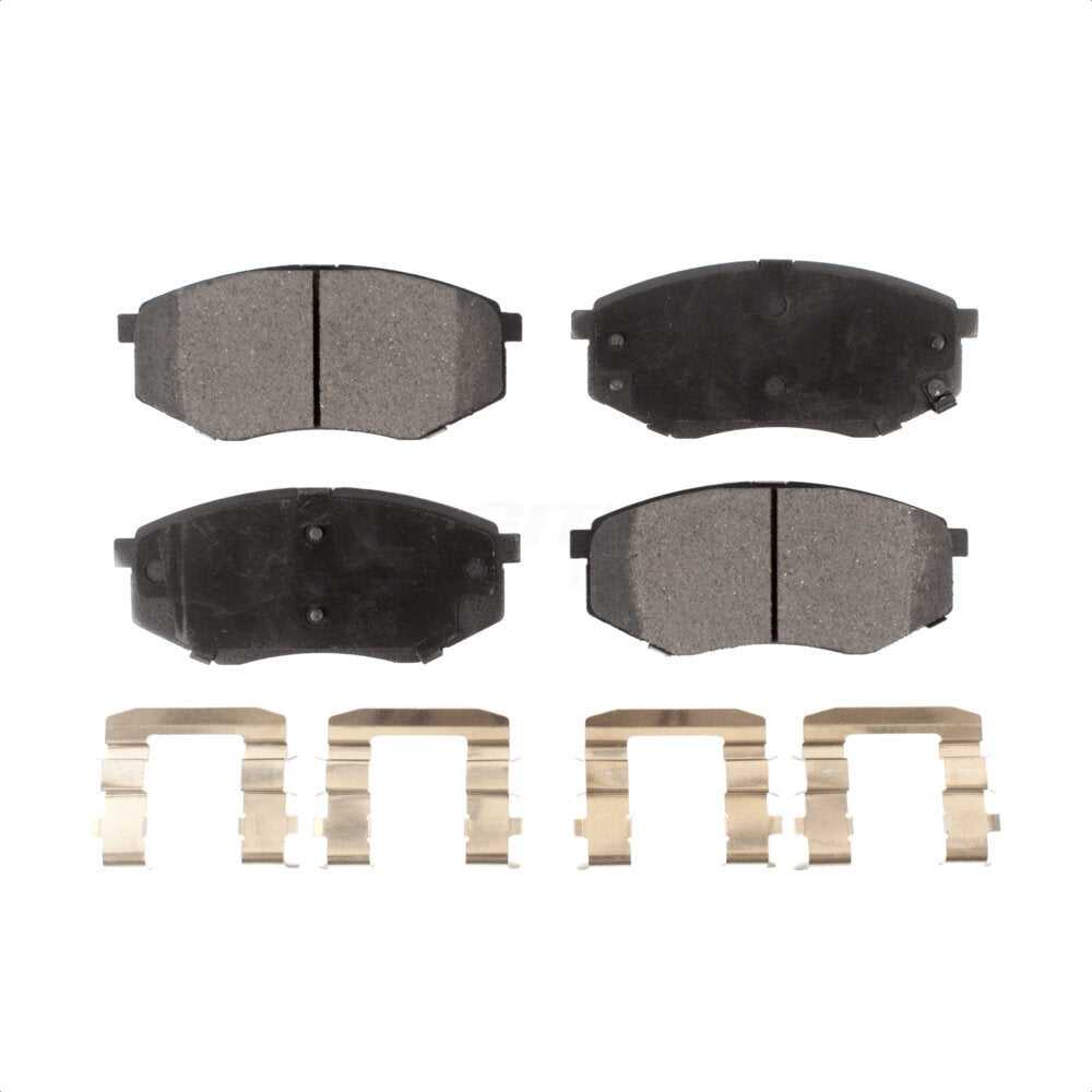 Front Semi-Metallic Disc Brake Pads PPF-D1447 For Hyundai Tucson Kia Sportage FWD by Positive Plus