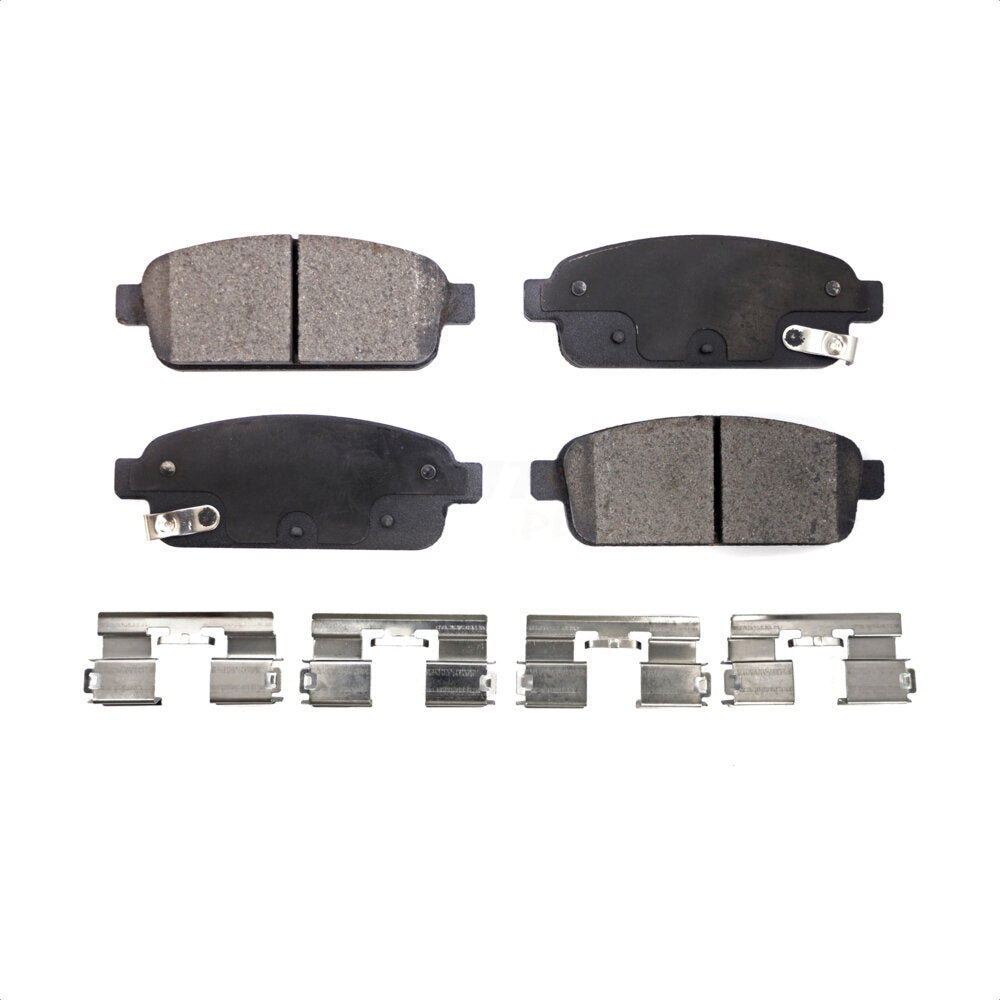 Rear Semi-Metallic Disc Brake Pads PPF-D1468 For Chevrolet Cruze Buick Sonic Encore Trax Verano Limited Volt Cascada Cadillac ELR Orlando by Positive Plus