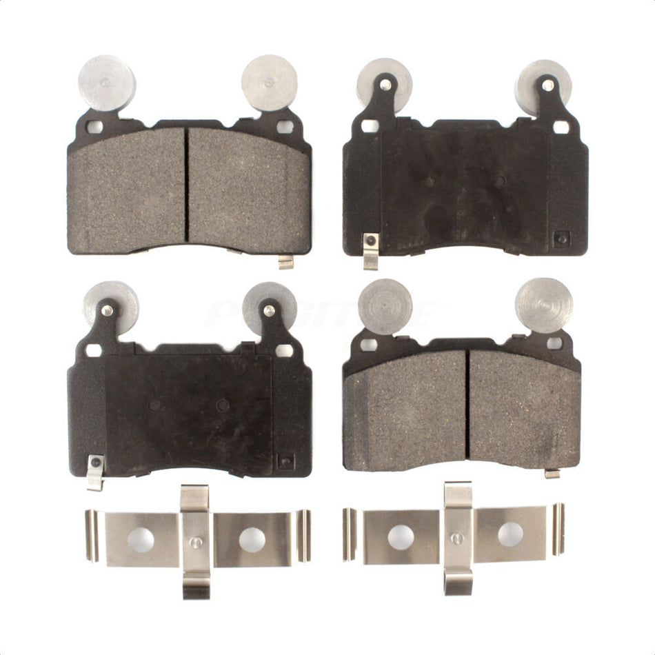 Front Semi-Metallic Disc Brake Pads PPF-D1474 For Chevrolet Camaro Corvette Cadillac CTS CT6 SS ELR by Positive Plus