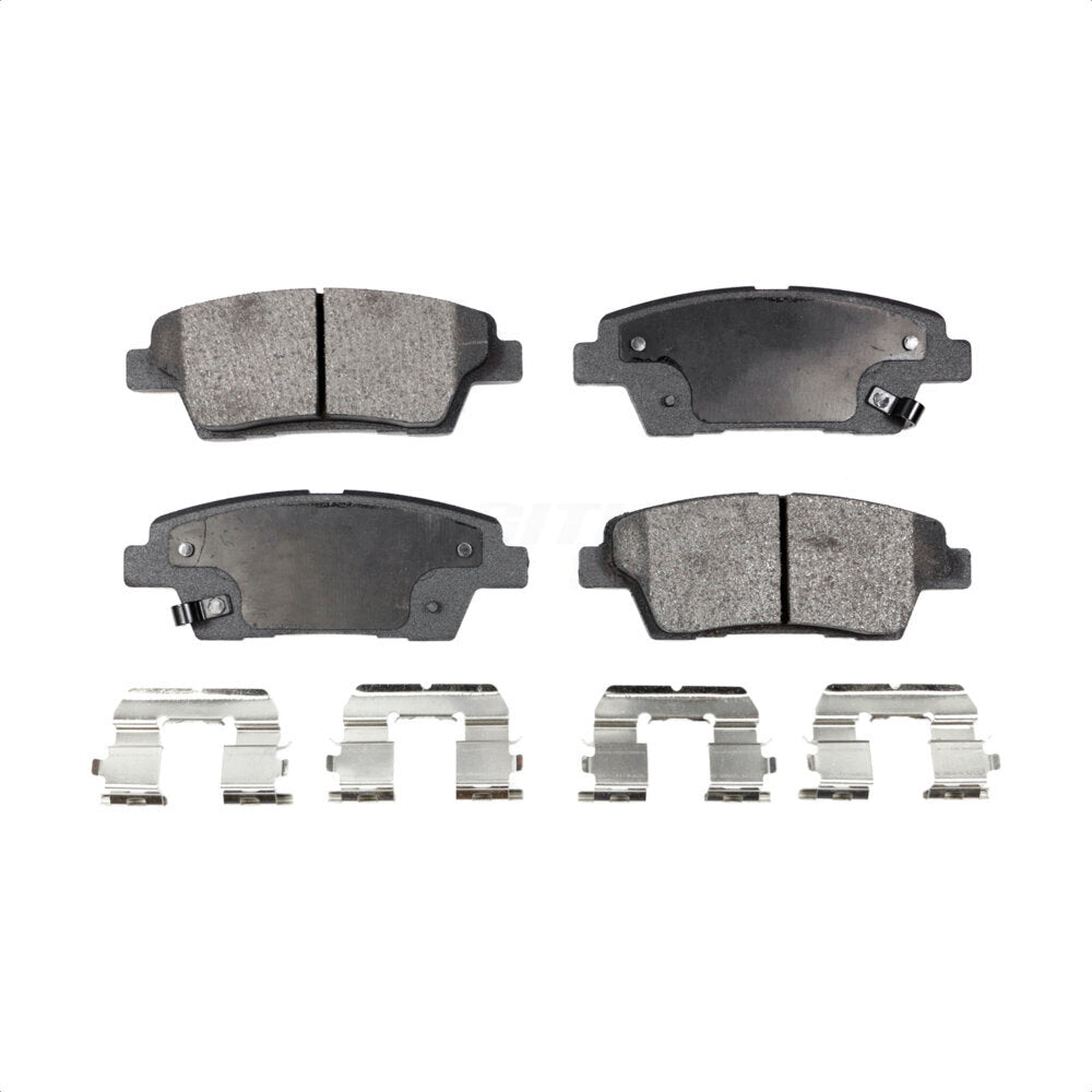 Rear Semi-Metallic Disc Brake Pads PPF-D1551 For Hyundai Genesis Mini Cooper Countryman G80 Paceman Kia K900 by Positive Plus