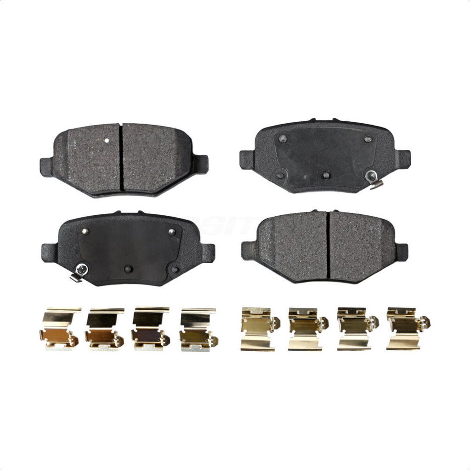 Rear Semi-Metallic Disc Brake Pads PPF-D1612 For Ford Explorer Taurus Flex Police Interceptor Sedan Lincoln MKT MKS Special Service by Positive Plus