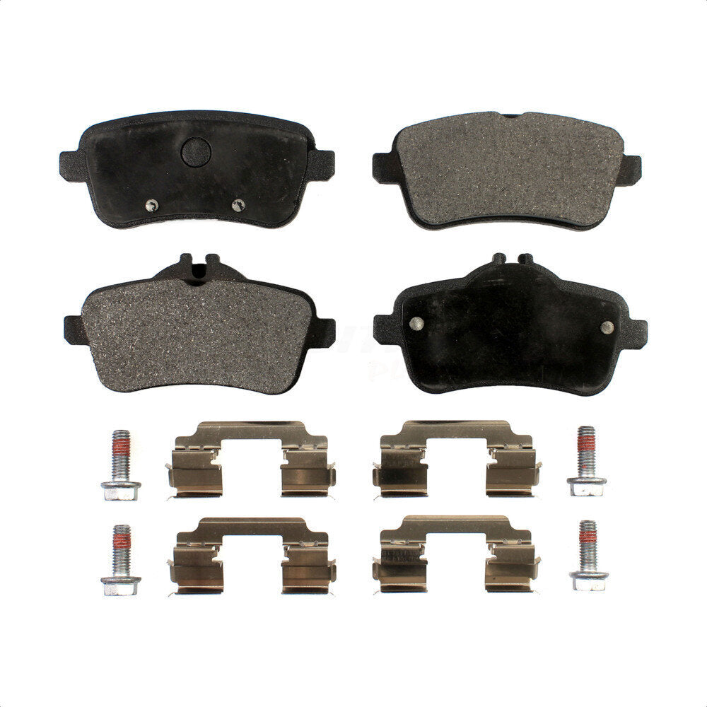 Rear Semi-Metallic Disc Brake Pads PPF-D1630 For Mercedes-Benz ML350 GLE350 GLS450 GL450 GLE43 AMG GL550 GLS550 GL350 GLE400 GLE450 CLA45 ML400 ML550 ML250 GLE63 S GLA45 GL63 GLS63 ML63 SLC43 GLE300d by Positive Plus