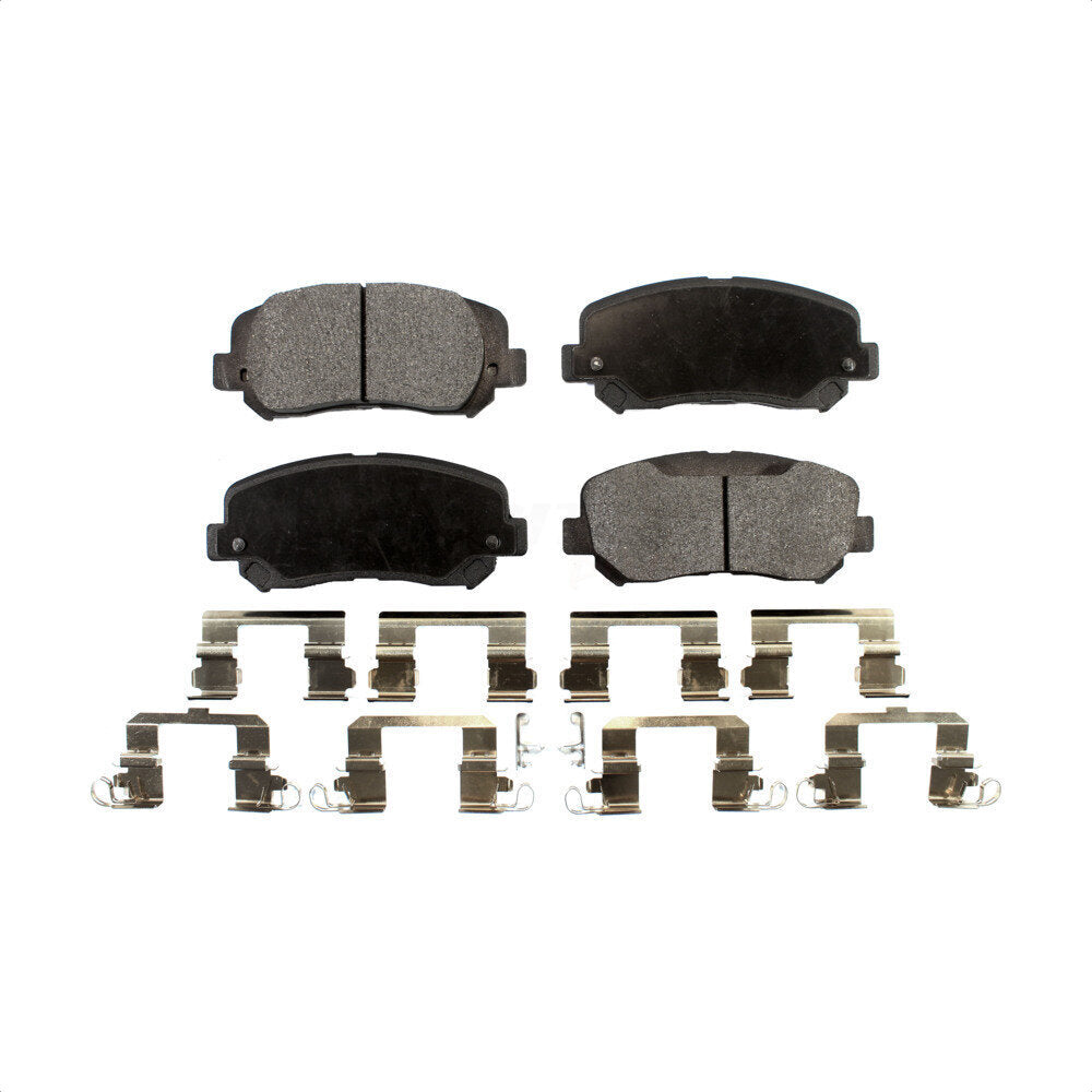 Front Semi-Metallic Disc Brake Pads PPF-D1640 For 2014-2017 Jeep Cherokee With Single Piston Caliper by Positive Plus