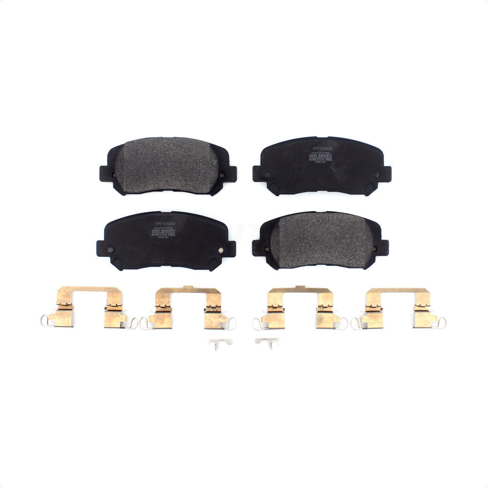 Front Semi-Metallic Disc Brake Pads PPF-D1640A For Jeep Cherokee Chrysler 200 by Positive Plus