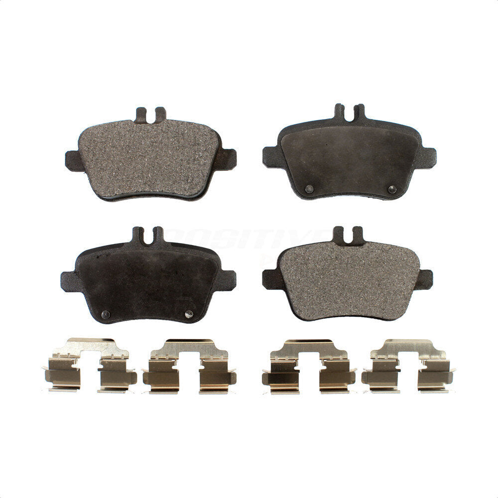 Rear Semi-Metallic Disc Brake Pads PPF-D1646 For Mercedes-Benz GLA250 CLA250 INFINITI QX30 SLK250 SLK350 SLC300 SLK300 B Electric Drive B250e B250 by Positive Plus