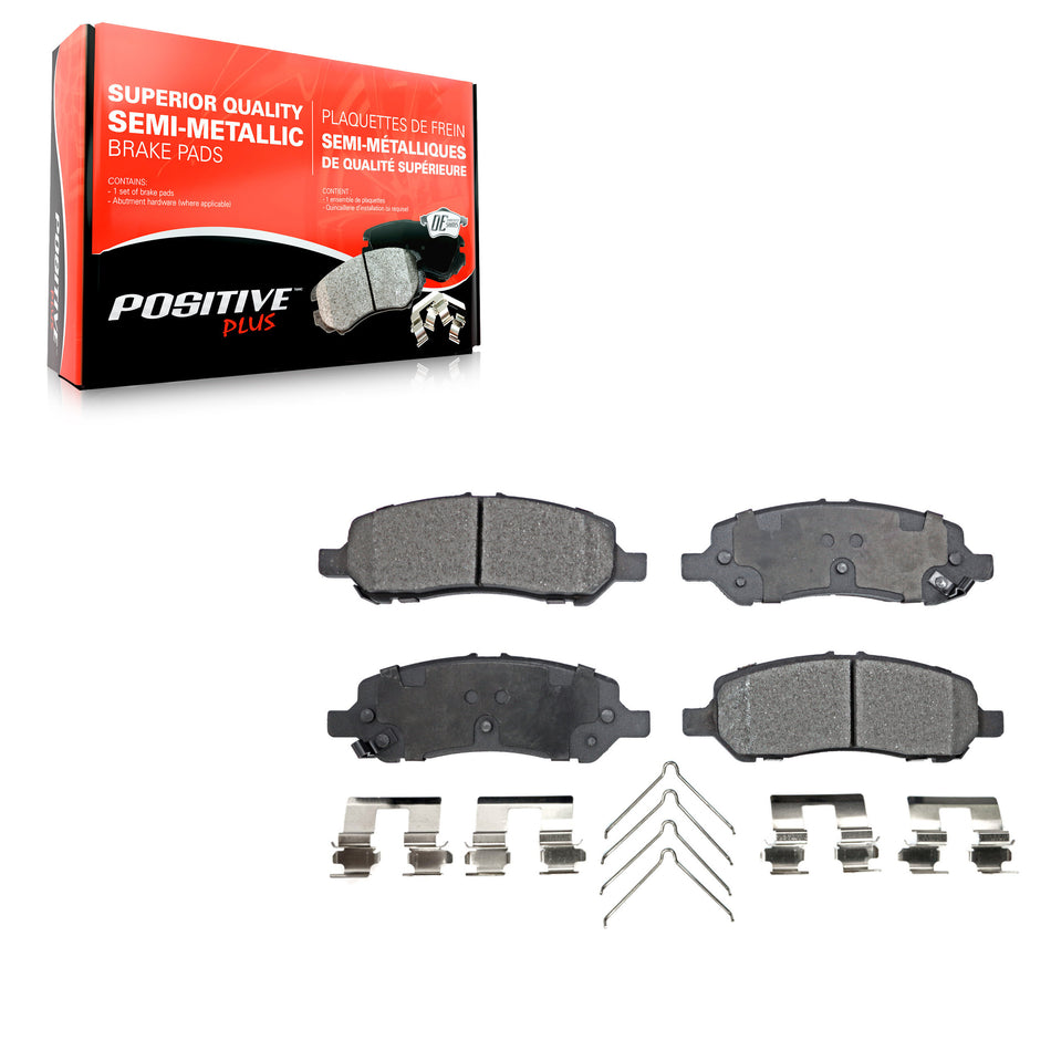 Rear Semi-Metallic Disc Brake Pads PPF-D1647 For 2013-2016 Dodge Dart