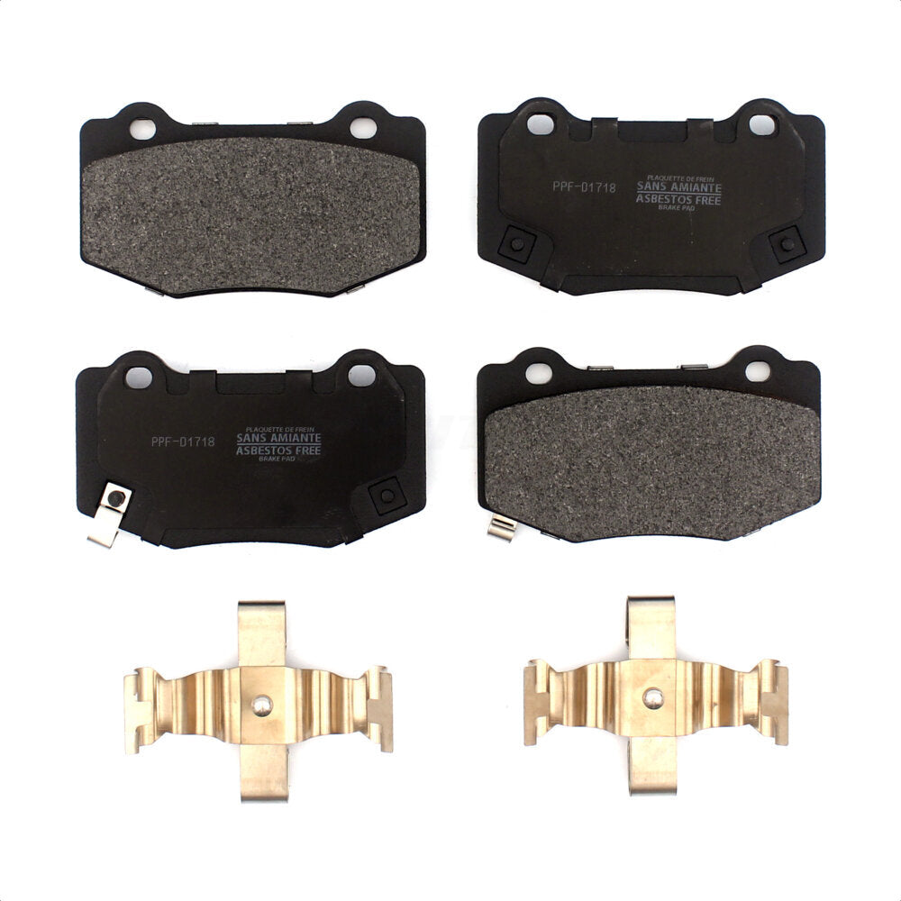 Rear Semi-Metallic Disc Brake Pads PPF-D1718 For Chevrolet Camaro Corvette Cadillac ATS by Positive Plus