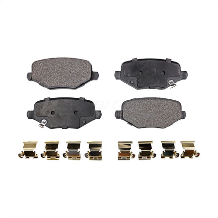 Rear Semi-Metallic Disc Brake Pads PPF-D1719 For Dodge Grand Caravan Chrysler Town & Country Journey Ram C/V Volkswagen Routan by Positive Plus