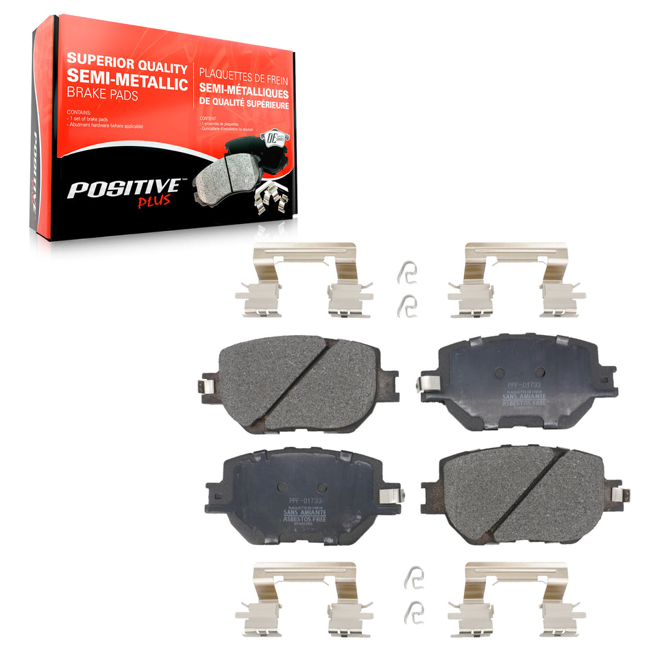 Front Semi-Metallic Disc Brake Pads PPF-D1733 For Lexus IS250
