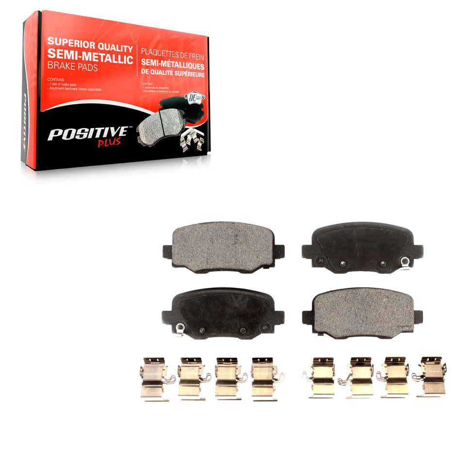 Rear Semi-Metallic Disc Brake Pads PPF-D1734 For Jeep Cherokee Chrysler 200