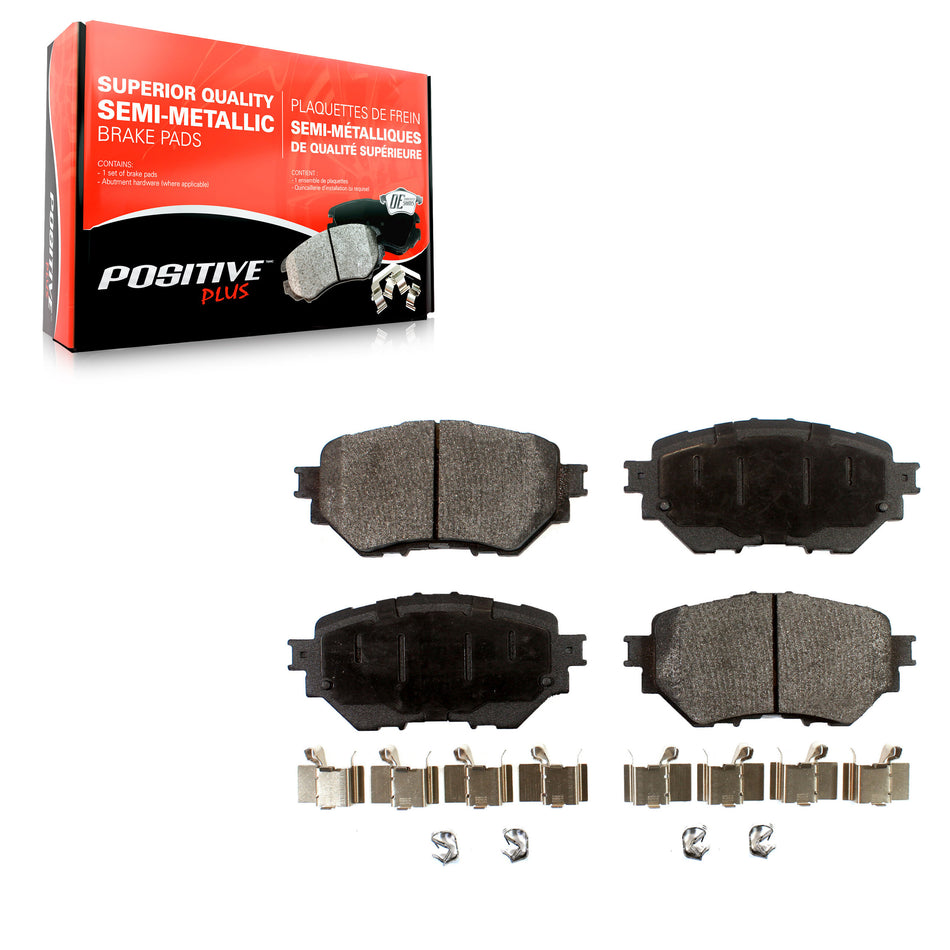 Front Semi-Metallic Disc Brake Pads PPF-D1759 For 2014-2018 Mazda 3 Sport