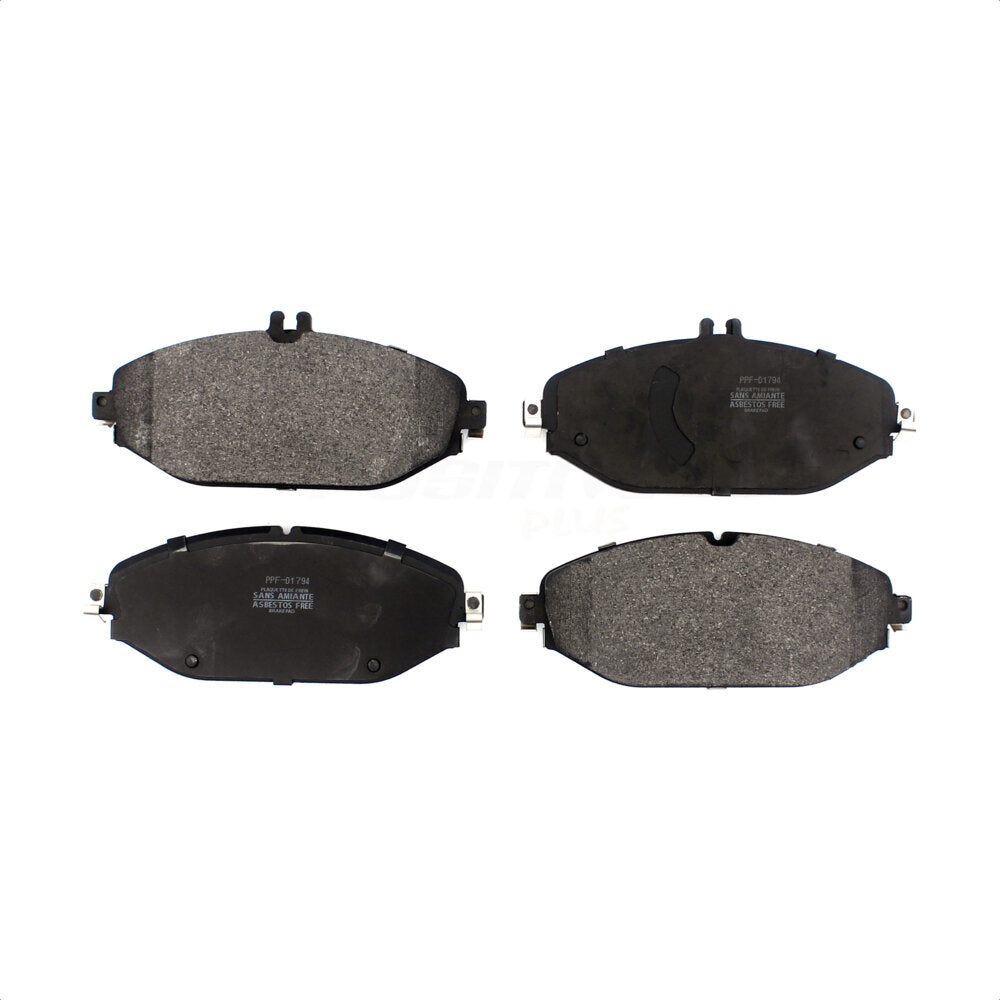 Front Semi-Metallic Disc Brake Pads PPF-D1794 For 2015-2020 Mercedes-Benz C300 Without Sport Package by Positive Plus