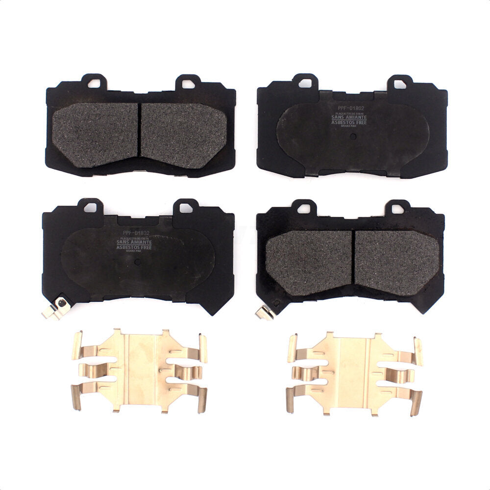 Front Semi-Metallic Disc Brake Pads PPF-D1802 For 2015-2020 Chevrolet Colorado GMC Canyon by Positive Plus