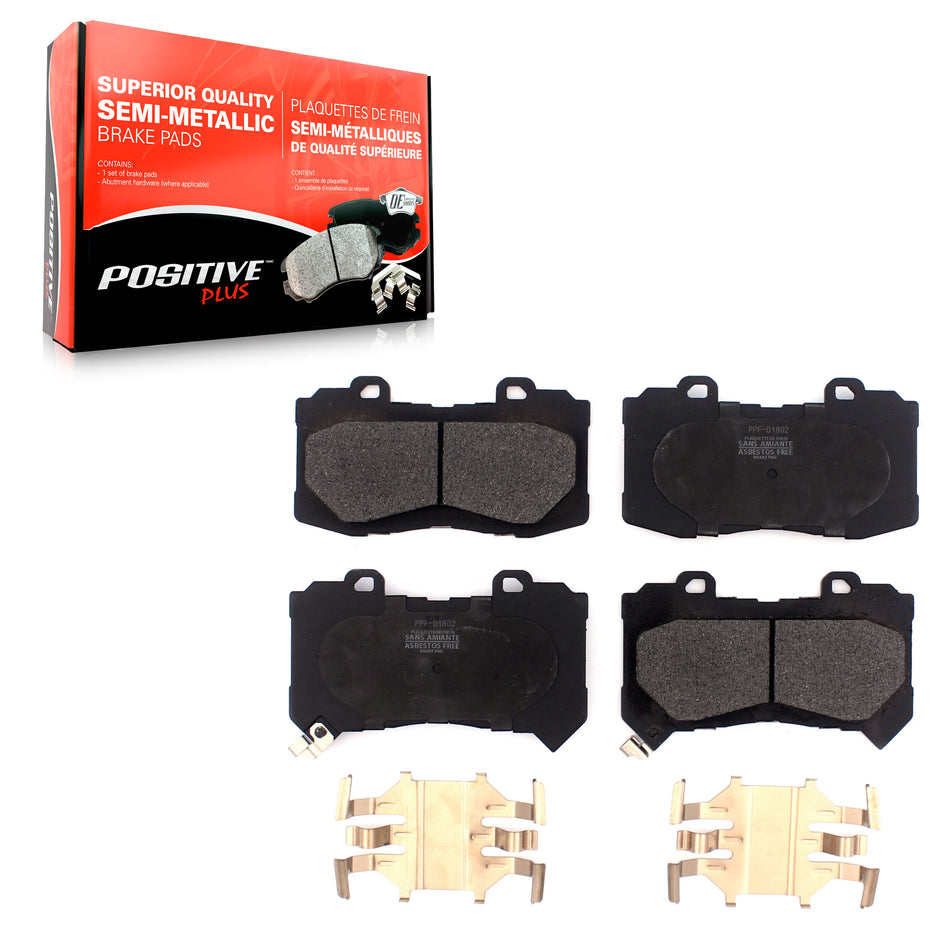 Front Semi-Metallic Disc Brake Pads PPF-D1802 For 2015-2020 Chevrolet Colorado GMC Canyon