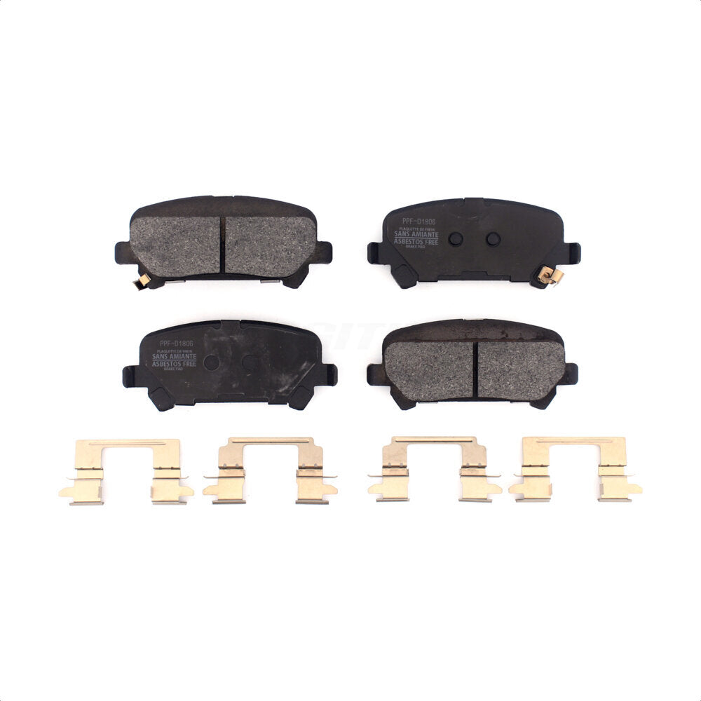 Rear Semi-Metallic Disc Brake Pads PPF-D1806 For 2015-2020 Chevrolet Colorado GMC Canyon by Positive Plus