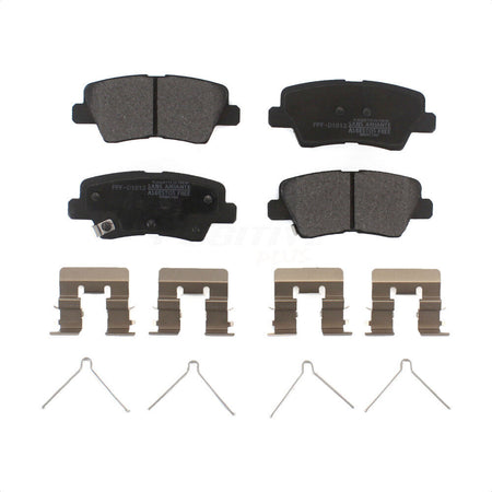 Rear Semi-Metallic Disc Brake Pads PPF-D1813 For Kia Hyundai Sonata Optima Soul Forte Veloster Elantra GT EV Kona Rondo Forte5 Niro Electric by Positive Plus