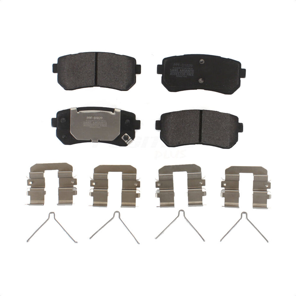 Rear Semi-Metallic Disc Brake Pads PPF-D1829 For Hyundai Sonata Kia Optima by Positive Plus