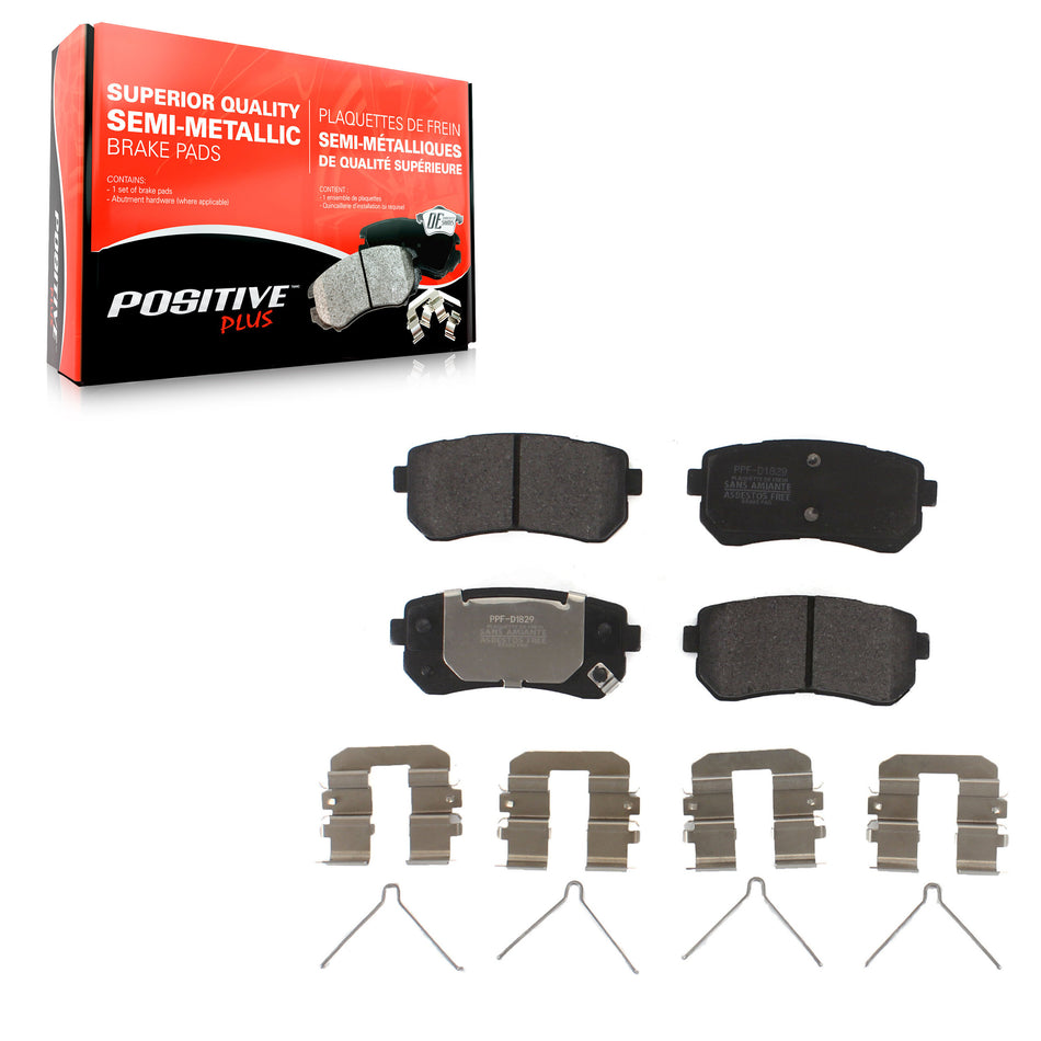 Rear Semi-Metallic Disc Brake Pads PPF-D1829 For Hyundai Sonata Kia Optima