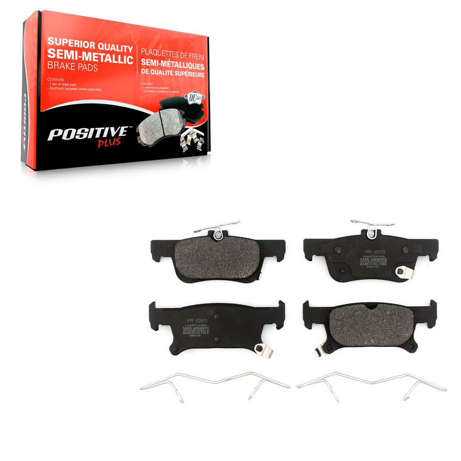 Rear Semi-Metallic Disc Brake Pads PPF-D2025 For 16-19 Buick Envision With 288mm Diameter Rotor