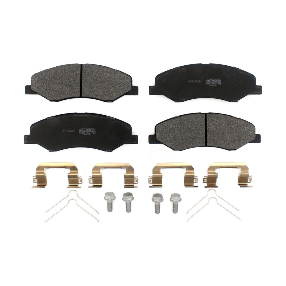 Front Semi-Metallic Disc Brake Pads PPF-D2089 For 2018-2023 Honda Odyssey by Positive Plus