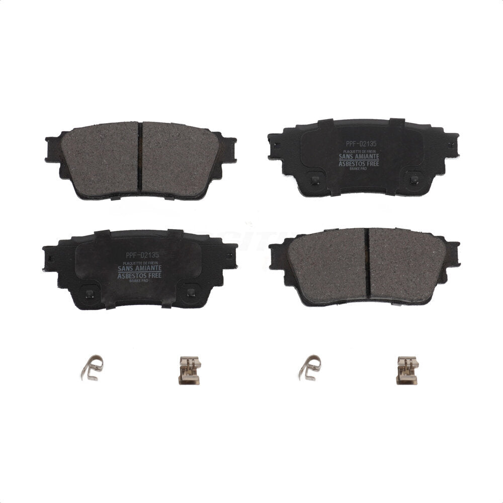 Rear Semi-Metallic Disc Brake Pads PPF-D2135 For Mitsubishi Outlander Eclipse Cross PHEV by Positive Plus