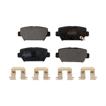 Rear Semi-Metallic Disc Brake Pads PPF-D2156 For Mitsubishi Eclipse Cross With Manual Parking by Positive Plus