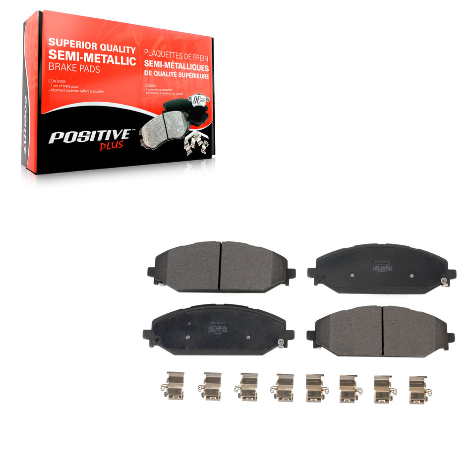 Front Semi-Metallic Disc Brake Pads PPF-D2179 For Ram 1500 Jeep Wagoneer Grand L