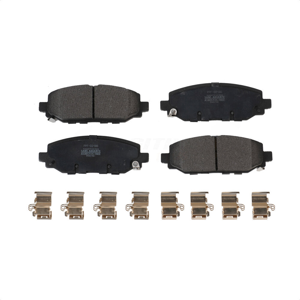 Rear Semi-Metallic Disc Brake Pads PPF-D2186 For Jeep Wrangler by Positive Plus