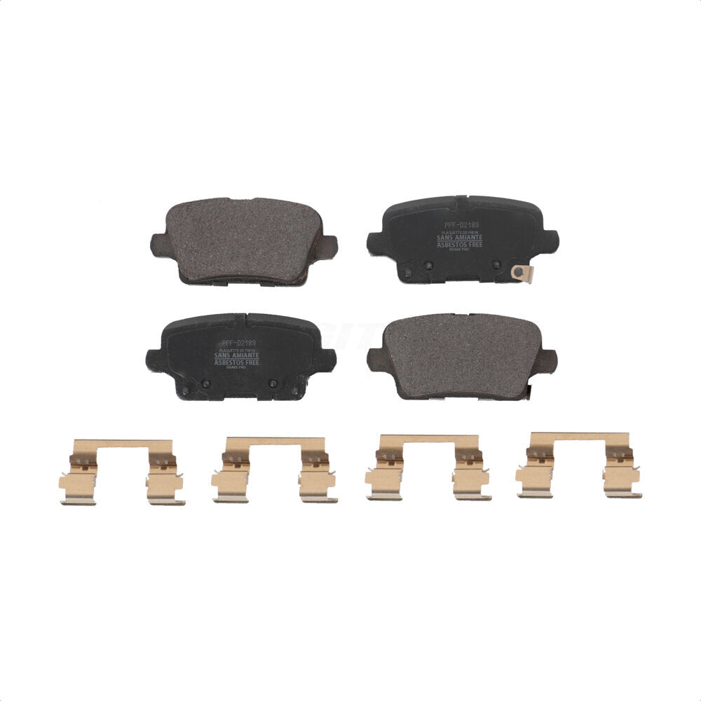 Rear Semi-Metallic Disc Brake Pads PPF-D2189 For Cadillac XT4 Buick Regal Sportback Envision by Positive Plus