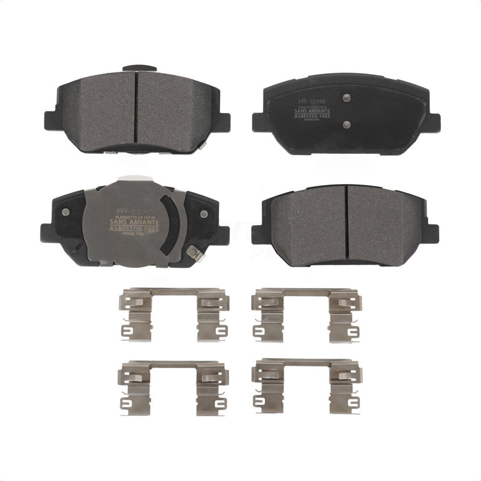 Front Semi-Metallic Disc Brake Pads PPF-D2198 For 2019-2020 Hyundai Santa Fe by Positive Plus