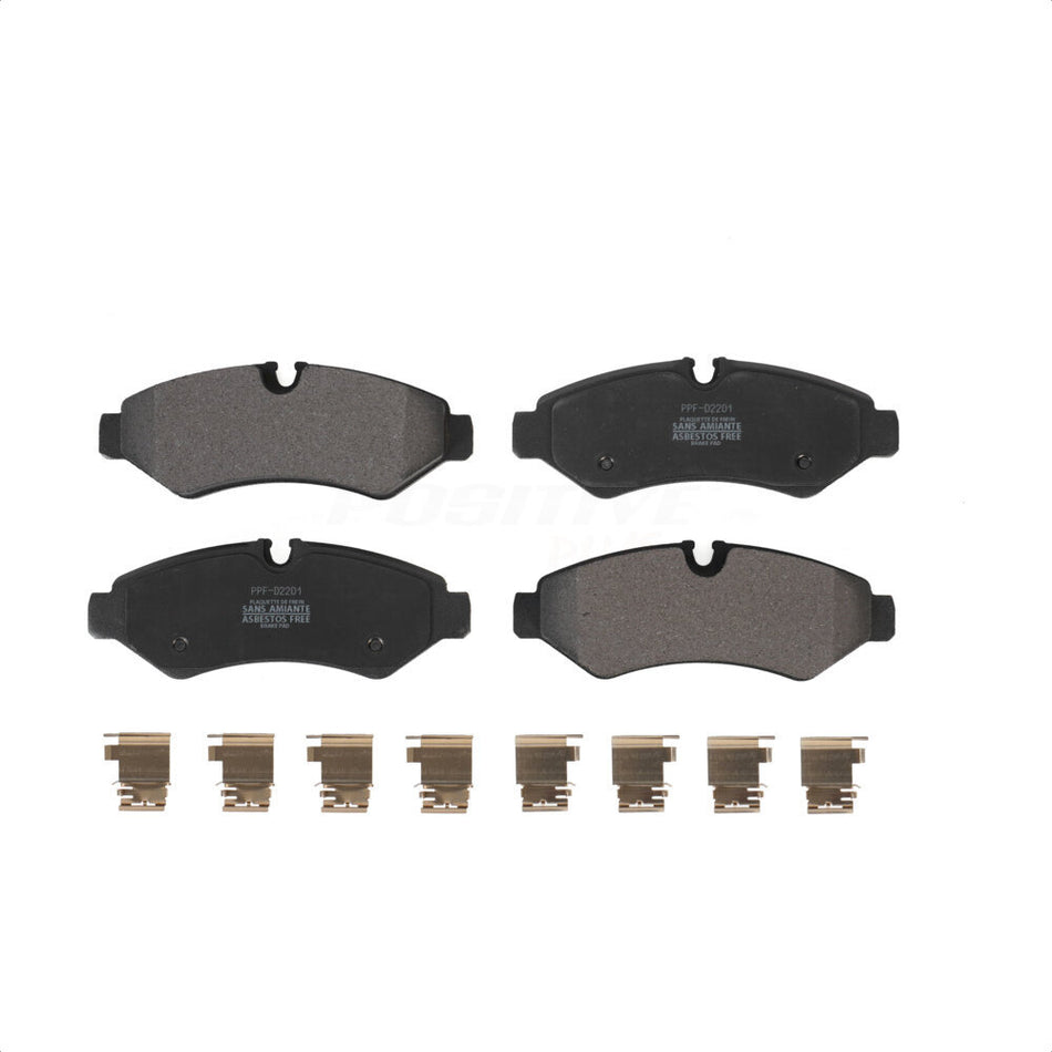 Rear Semi-Metallic Disc Brake Pads PPF-D2201 For Mercedes-Benz Sprinter 3500 2500 Freightliner 1500 3500XD by Positive Plus