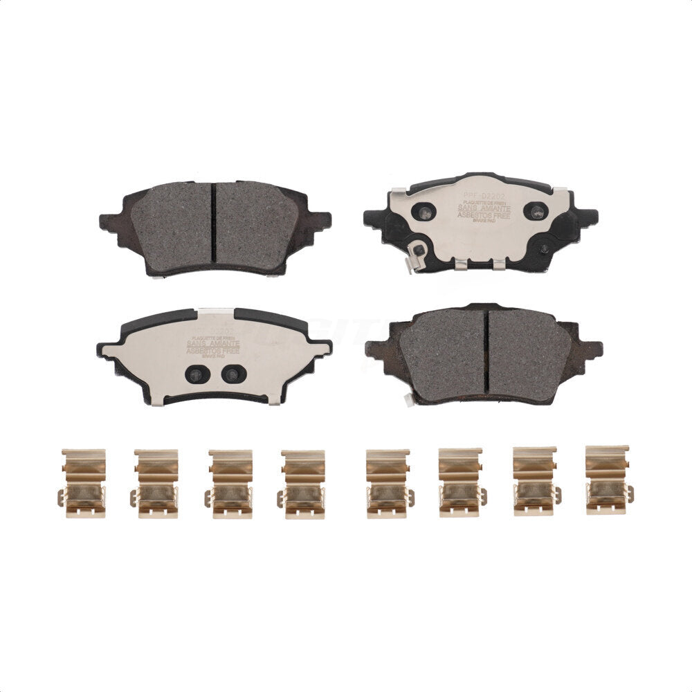 Rear Semi-Metallic Disc Brake Pads PPF-D2202 For Toyota C-HR by Positive Plus