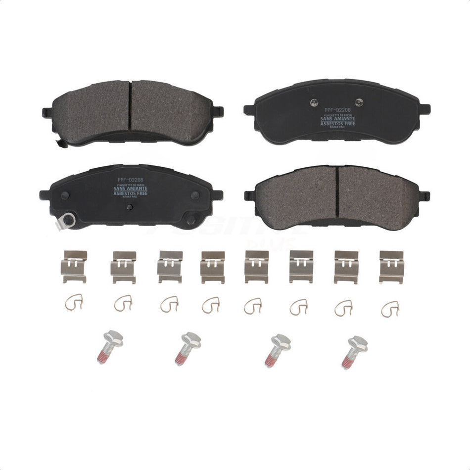 Rear Semi-Metallic Disc Brake Pads PPF-D2208 For 2019-2022 Ford Ranger by Positive Plus