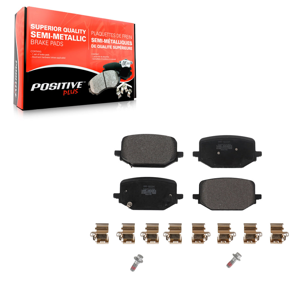 Rear Semi-Metallic Disc Brake Pads PPF-D2231 For Ford Explorer Lincoln Aviator Police Interceptor