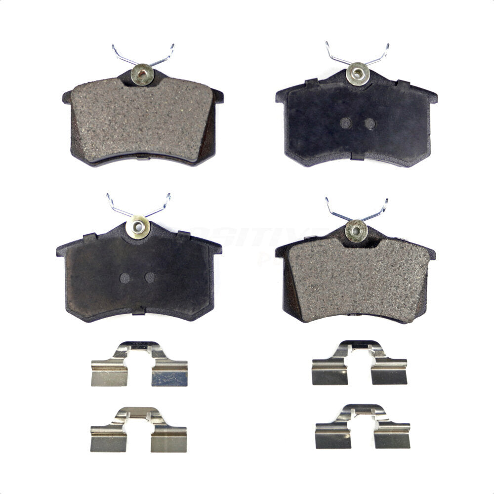 Rear Semi-Metallic Disc Brake Pads PPF-D340 For Volkswagen Jetta Audi Beetle A4 Quattro Golf A6 Passat Corrado Allroad Scirocco S4 Quantum Peugeot 405 Renault Fluence by Positive Plus