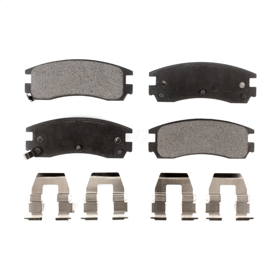 Rear Semi-Metallic Disc Brake Pads PPF-D508 For Buick LeSabre Cadillac DeVille Park Avenue Chevrolet Saturn Lumina Pontiac Bonneville Oldsmobile Eldorado SL2 Monte Carlo Seville Aurora SL1 Regal Grand by Positive Plus