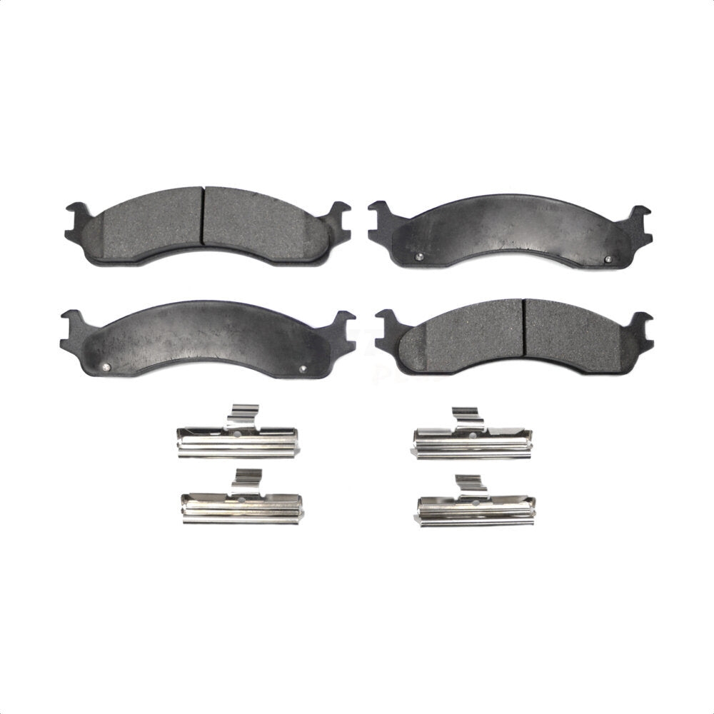 Front Semi-Metallic Disc Brake Pads PPF-D655 For Ford Dodge E-350 Super Duty Ram 2500 F-350 E-250 F-250 Econoline HD Club Wagon 3500 Van B3500 E-450 B2500 by Positive Plus