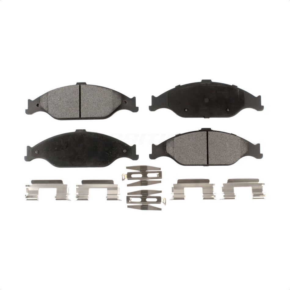 Front Semi-Metallic Disc Brake Pads PPF-D804 For Ford Mustang by Positive Plus