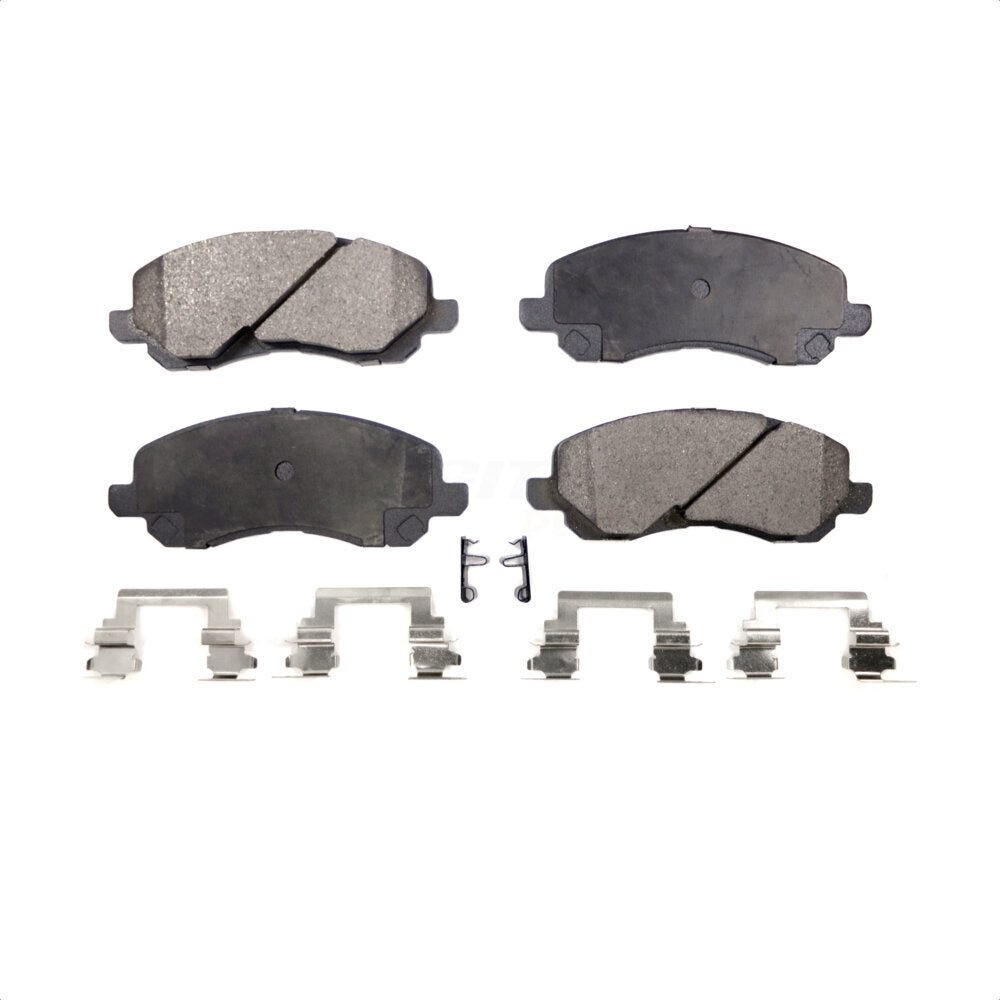 Front Semi-Metallic Disc Brake Pads PPF-D866 For Jeep Mitsubishi Dodge Chrysler Patriot Compass Avenger Sebring 200 Caliber Outlander Sport Lancer Galant Eclipse Stratus RVR by Positive Plus