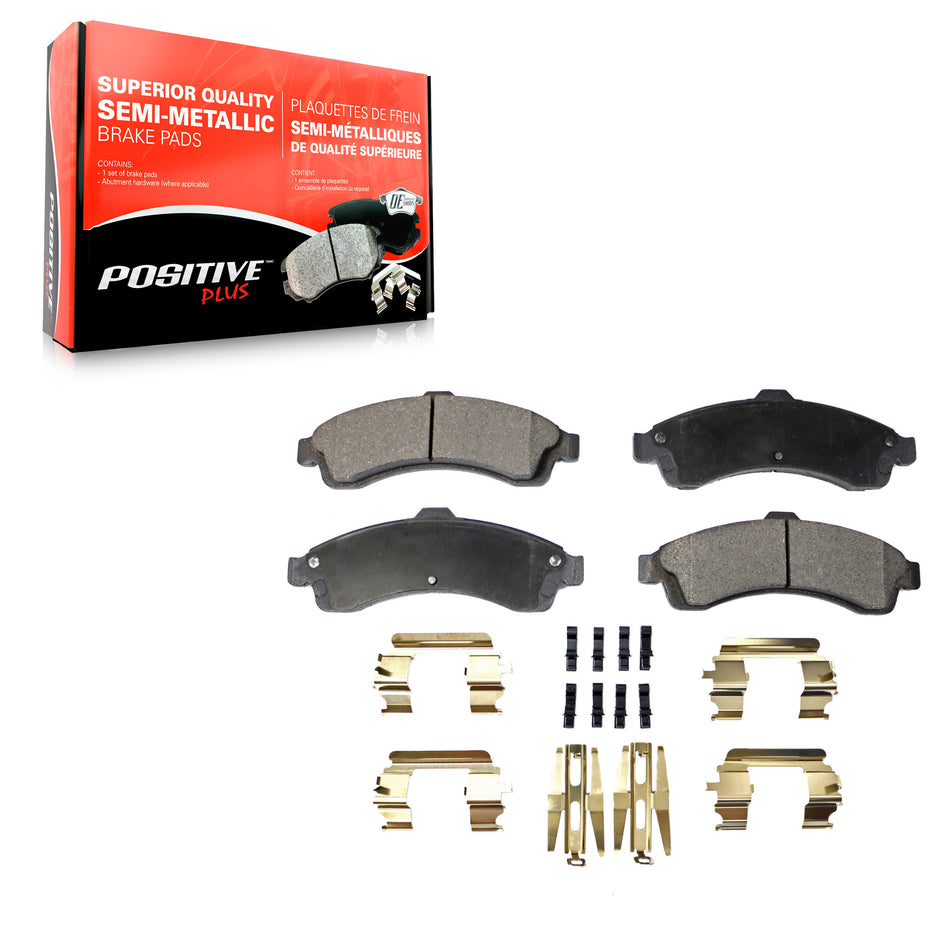 Front Semi-Metallic Disc Brake Pads PPF-D882 For GMC Chevrolet Envoy Trailblazer XL EXT SSR Bravada