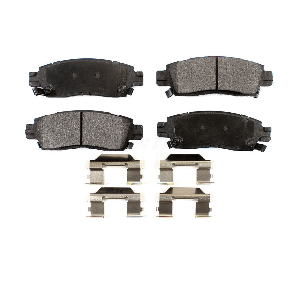 Rear Semi-Metallic Disc Brake Pads PPF-D883 For Chevrolet GMC Traverse Trailblazer Acadia Buick Enclave Envoy EXT Cadillac XTS XL Saturn Outlook Rainier Limited Oldsmobile Bravada XUV SSR Isuzu Saab by Positive Plus