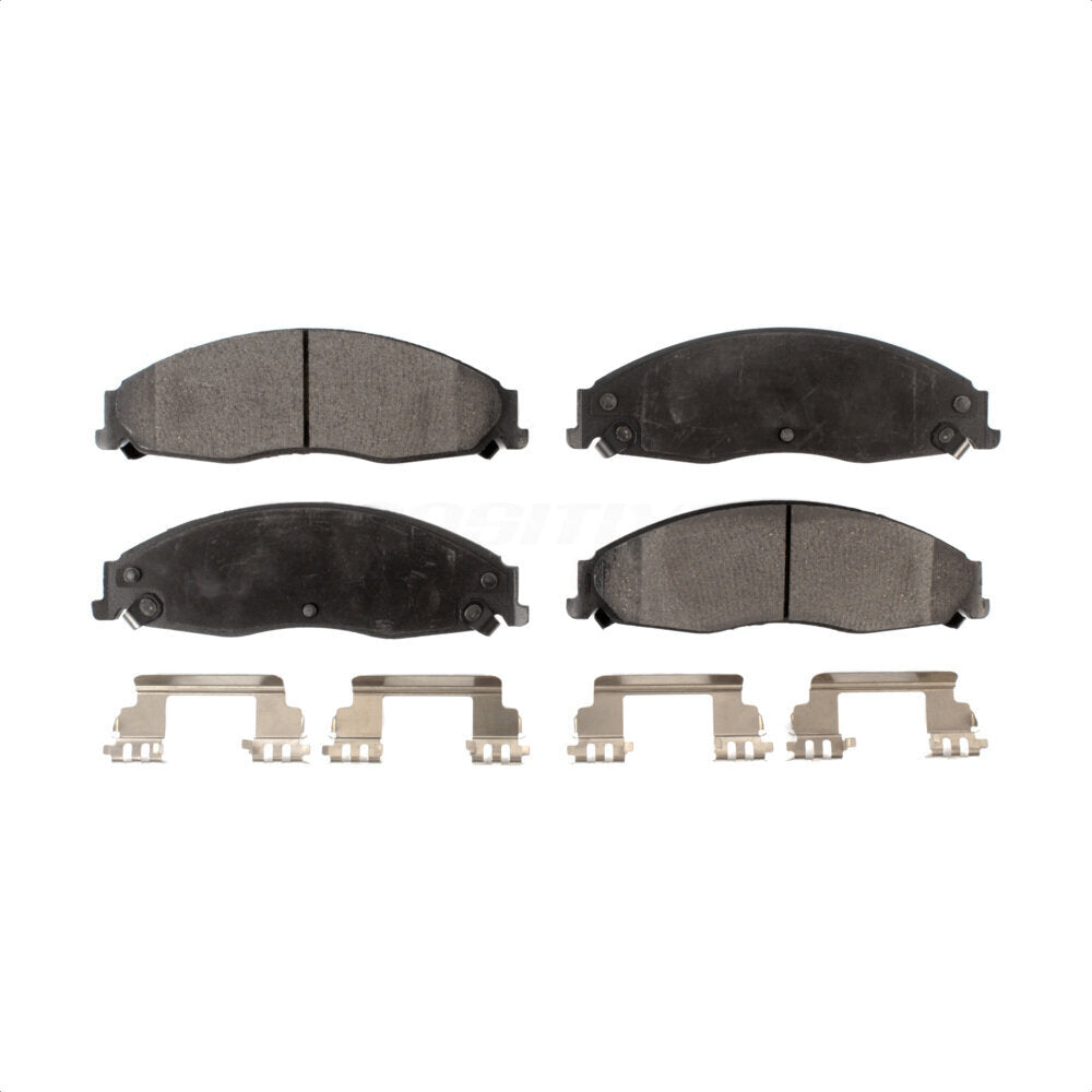 Front Semi-Metallic Disc Brake Pads PPF-D921 For Cadillac Pontiac Grand Prix CTS STS by Positive Plus