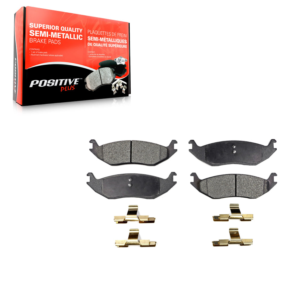 Rear Semi-Metallic Disc Brake Pads PPF-D967 For Ram 1500 Classic Dodge Durango Chrysler Aspen Van