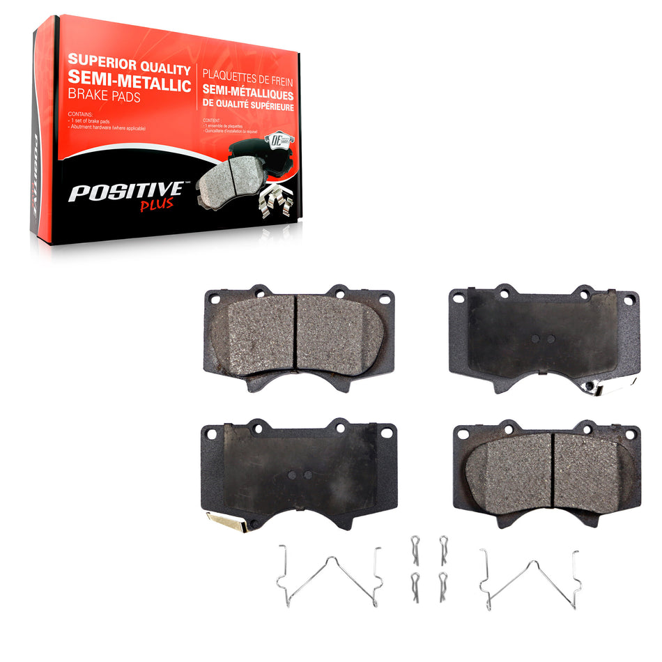 Front Semi-Metallic Disc Brake Pads PPF-D976 For Toyota Tacoma 4Runner Tundra FJ Cruiser Lexus GX460