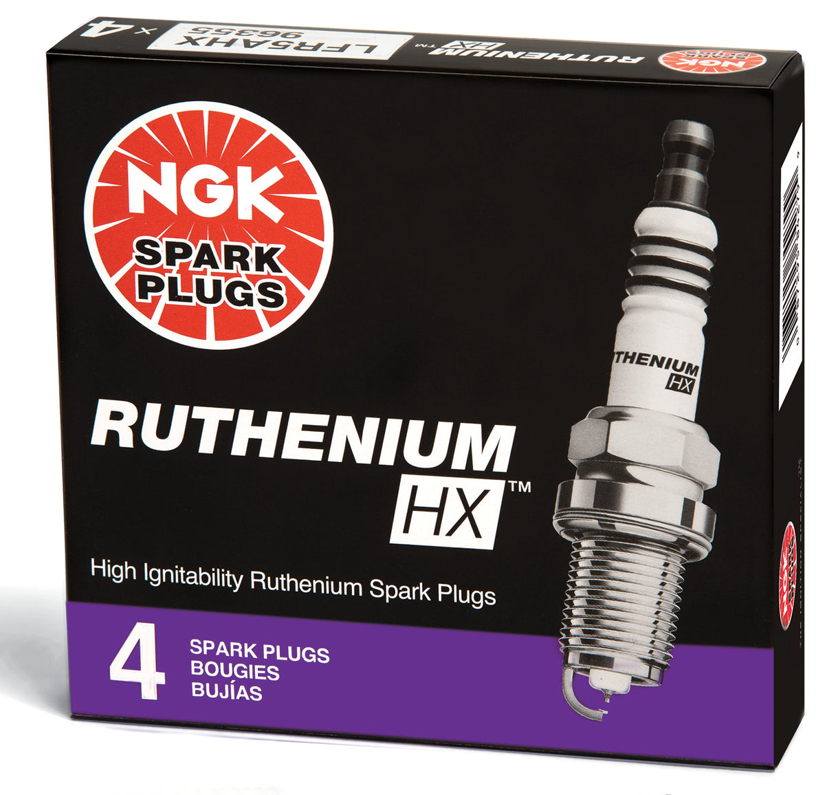 NGK Ruthenium HX High Ignitability Spark Plug - LKAR8BHX