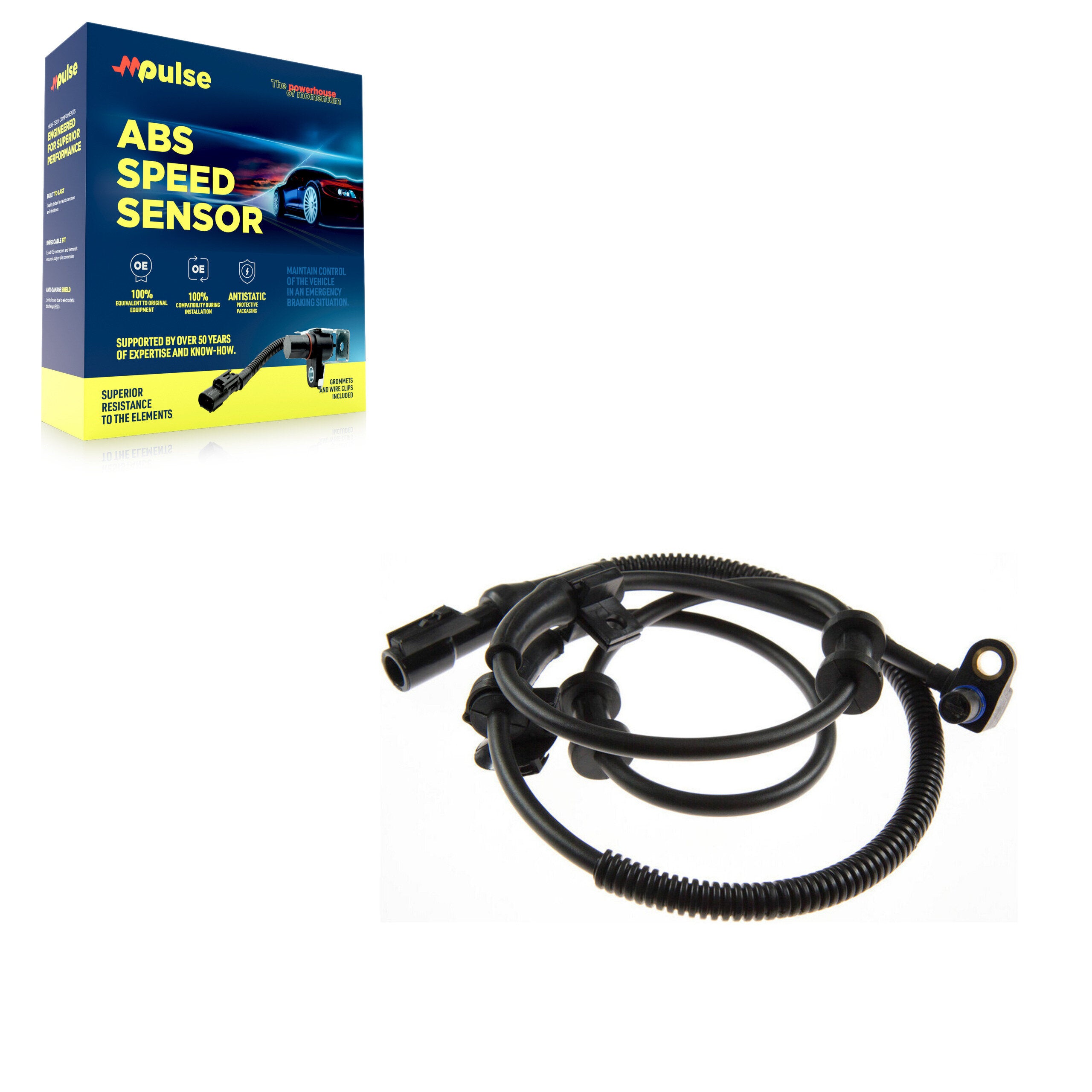 Front ABS Wheel Speed Sensor SEN-2ABS0409 For Ford F-350 Super Duty F-250 Excursion with Harness