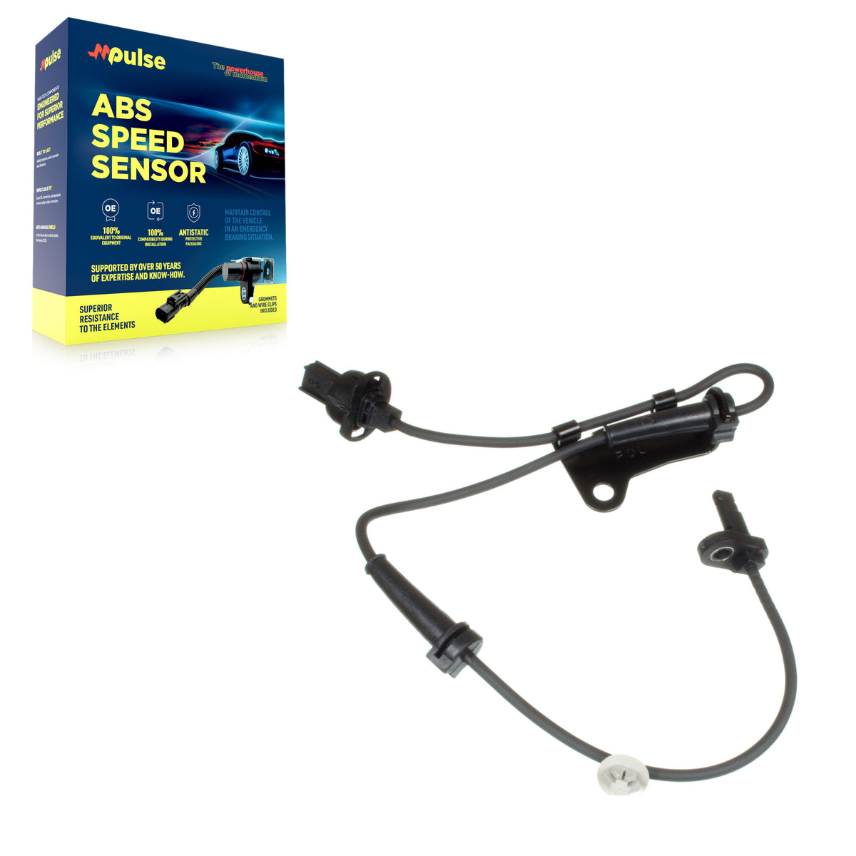 Front Left ABS Wheel Speed Sensor SEN-2ABS2642 For Honda Fit Insight CR-Z City with Harness