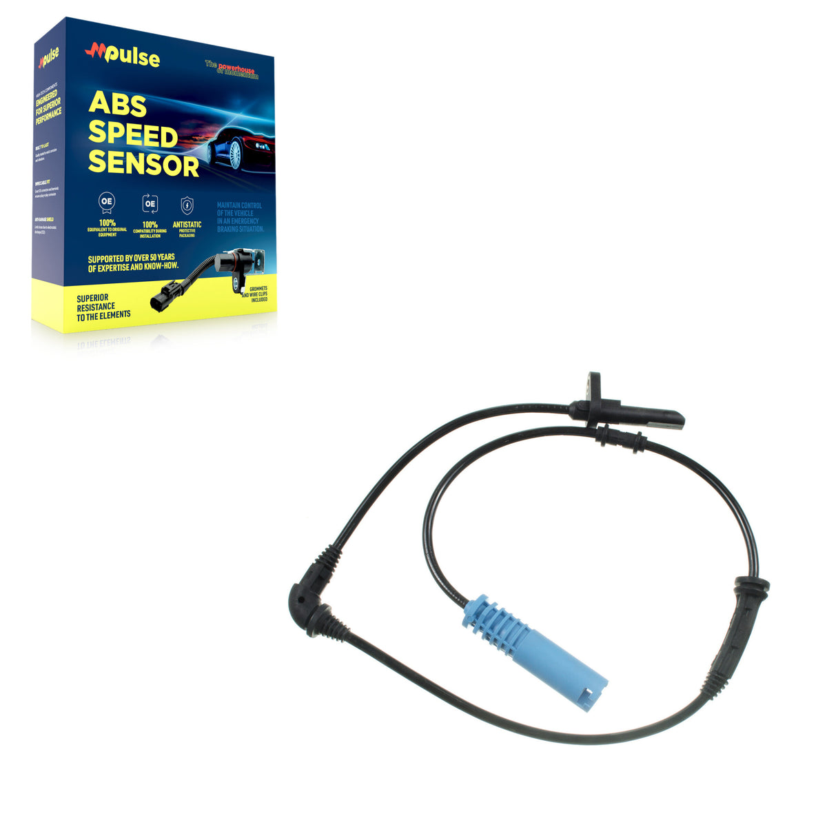 Front ABS Wheel Speed Sensor SEN-2ABS2710 For 07-15 Mini Cooper 1.6L with 4-Wheel Harness